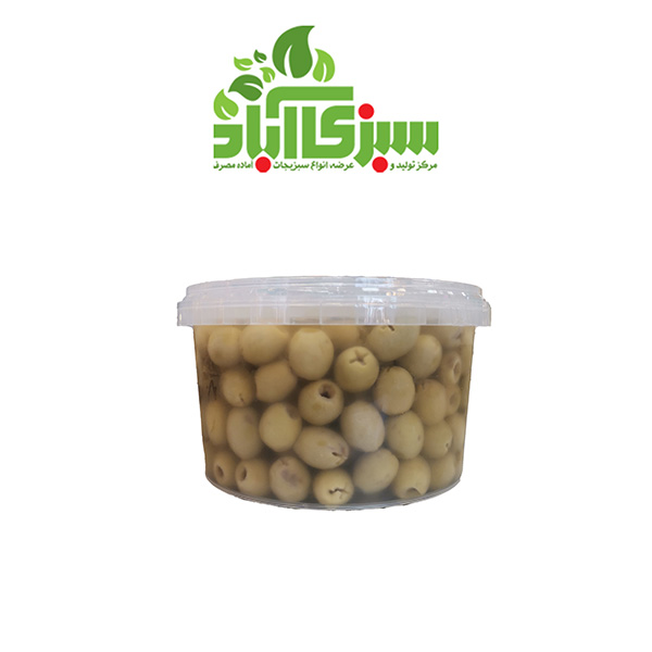 زیتون سبز بی هسته ممتاز بزرگ