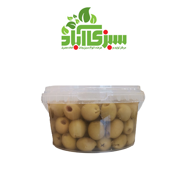 زيتون سبز بي هسته ويژه متوسط